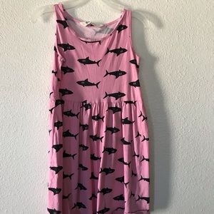 H&M Pink and Black Shark Tanktop Dress